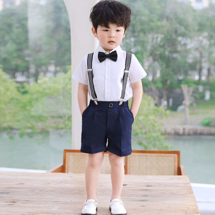 バーバリー　80　パンツ　シャツ　ネクタイ　3点セット　1歳記念 バーバリー チェック柄シャツとネイビーパンツセット 120