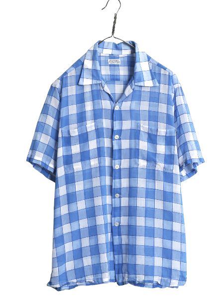 Amcrest 50s-60s ヴィンテージ 開襟 オープンカラーシャツ Amcrest 50s-60s ヴィンテージ 開襟 オープンカラーシャツ Amcrest 50s