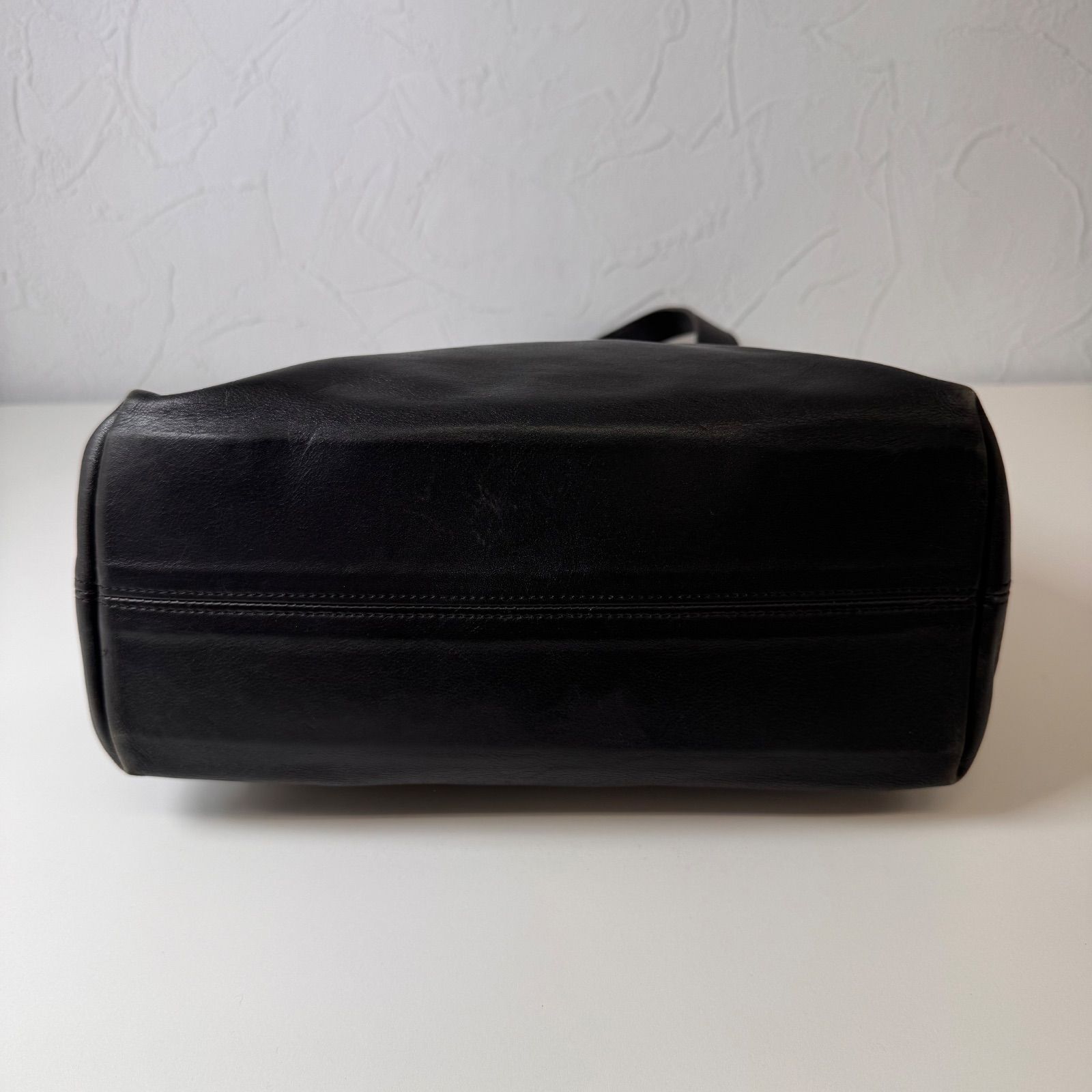 ✨美品✨ オールドコーチ トートバッグ ブラック USA レザー A4 大容量