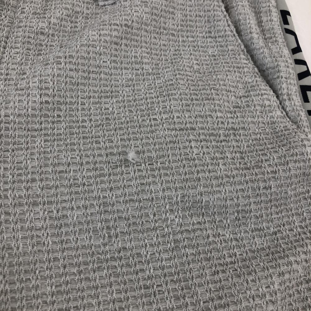 美品】パーリーゲイツ ジョガーパンツ グレー 織生地 サイドロゴ