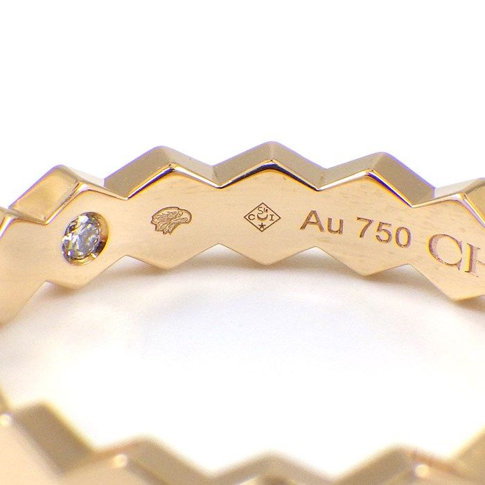 【美品】サイズ54 CHAUMET ショーメ ビーマイラブ ハニカムリング YG Chaumetショーメ BEE MY LOVE ビーマイラブ ハニカムリング（六