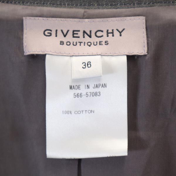 ジバンシィ ジャケット 36 グレー系 GIVENCHY 日本製 レディース