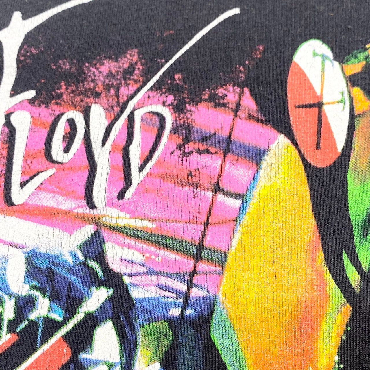 ヘインズ Hanes バンドTシャツ PINK FLOYD プリント 半袖 S ブラック