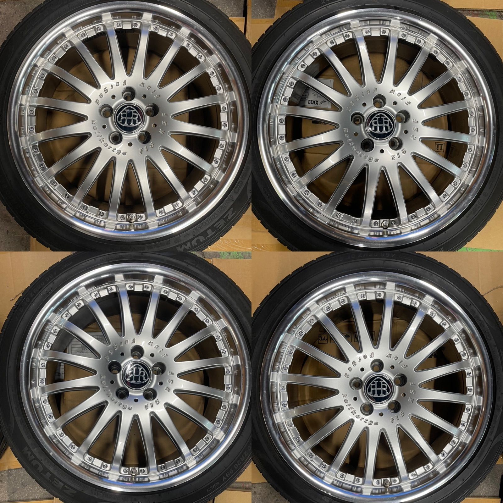 中古 Rolfhartge F16 RSF ロルフハルトゲ 20×8.5j+40 5/114.3 ZETUM (KUMHO)245/40R20  4本セット！旧Carlsson 1/16 カールソン アルファード ヴェルファイア - メルカリ