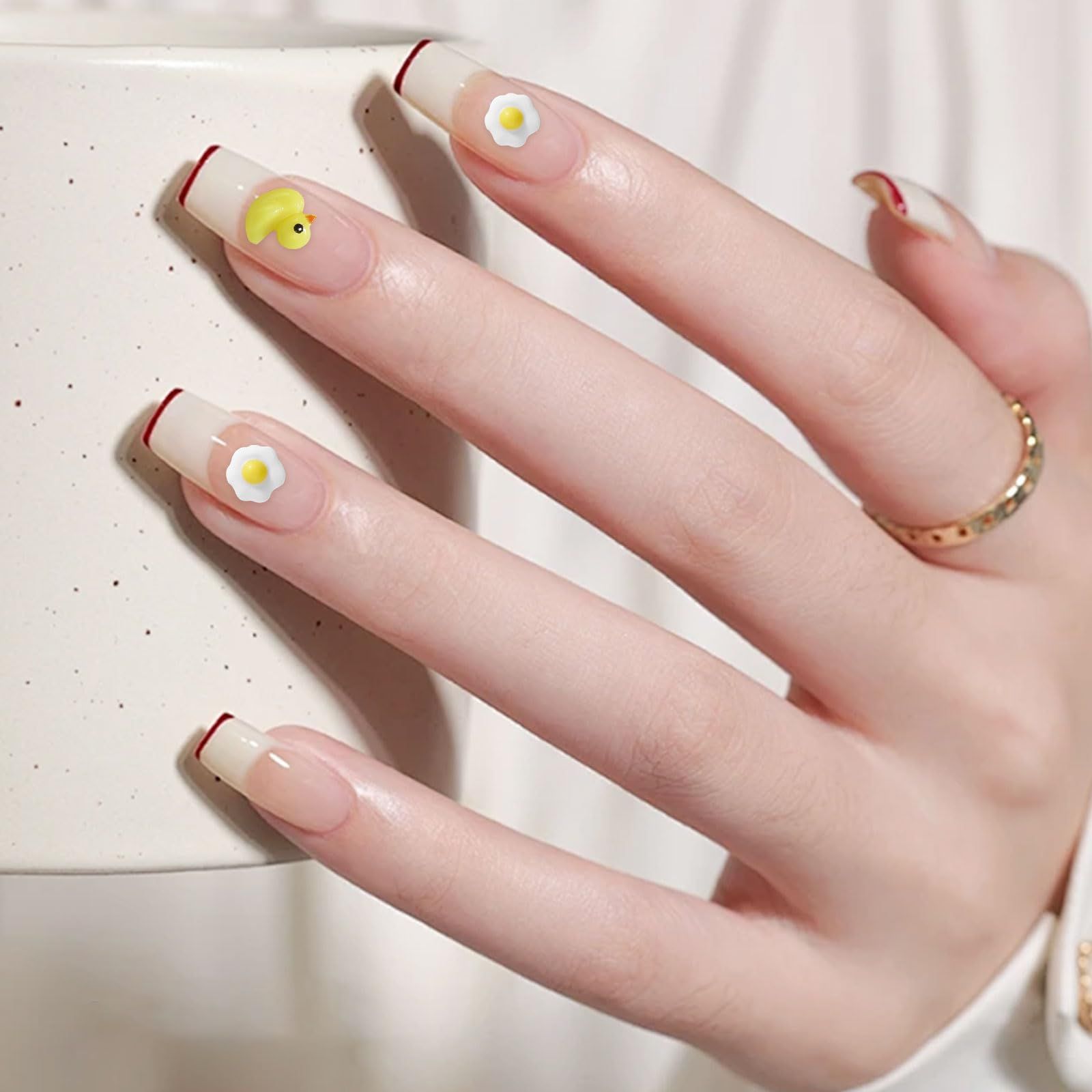 新品 ネイルパーツ アヒル 動物 100個セット 3d 立体 可愛い おしゃれ