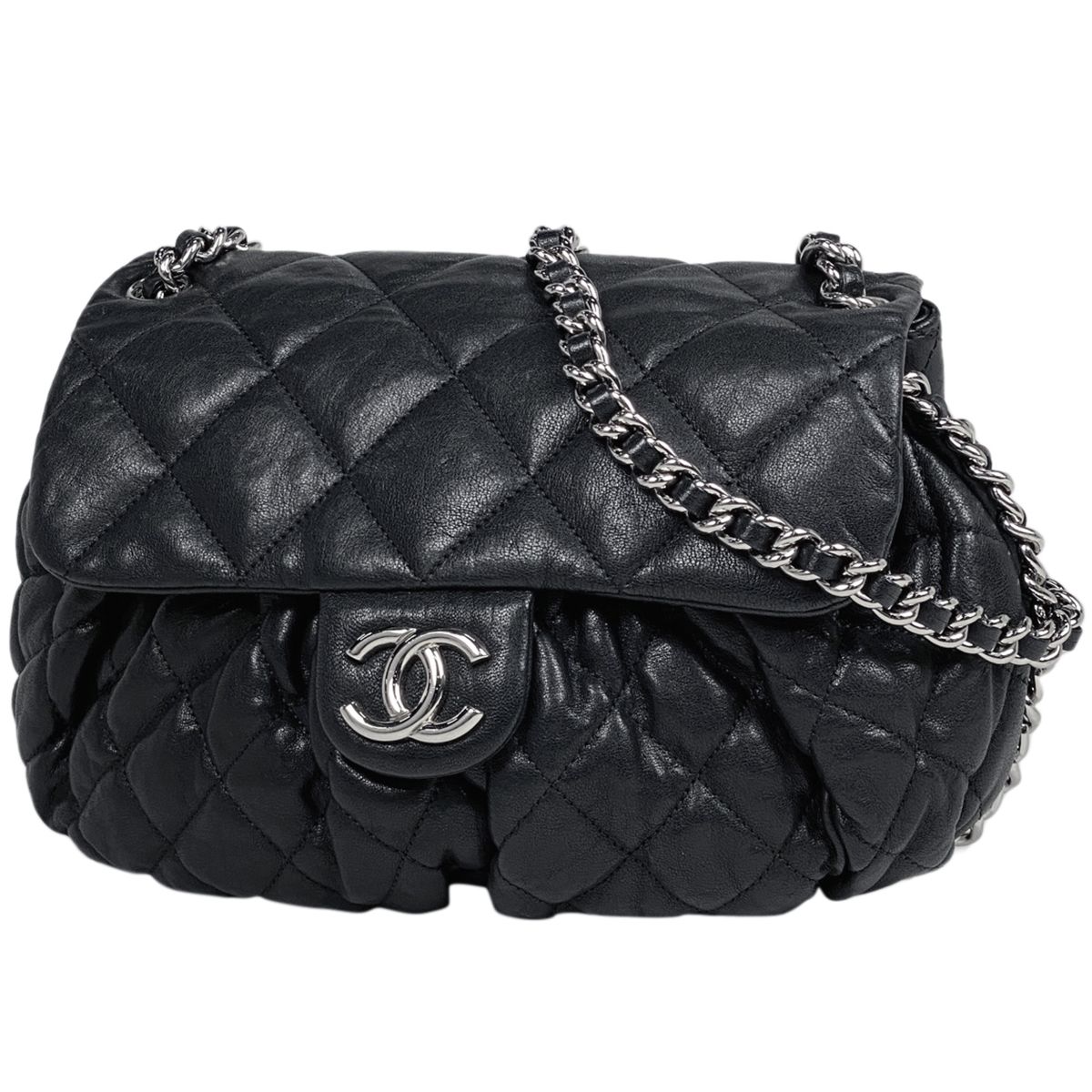 シャネル CHANEL ココマーク チェーン ショルダーバッグ マトラッセ 