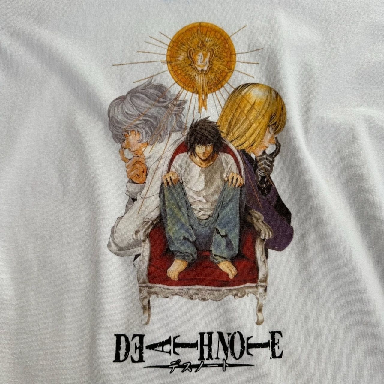 【値下げ交渉あり】デスノート ニア Tシャツ 白 DEATH NOTE 古着 値下げ交渉あり】デスノート ニア Tシャツ 白 DEATH NOTE 古着