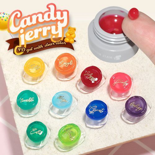 [Free Shipping] Jelly Gel Candy Jelly JELLYGEL Gel Nail Color Gel Color Gel Polish Nail Gel Art Gel Nail Supplies Nail Color Gel Nail Gel Nail Art Nail Workshop [CandyJerry]