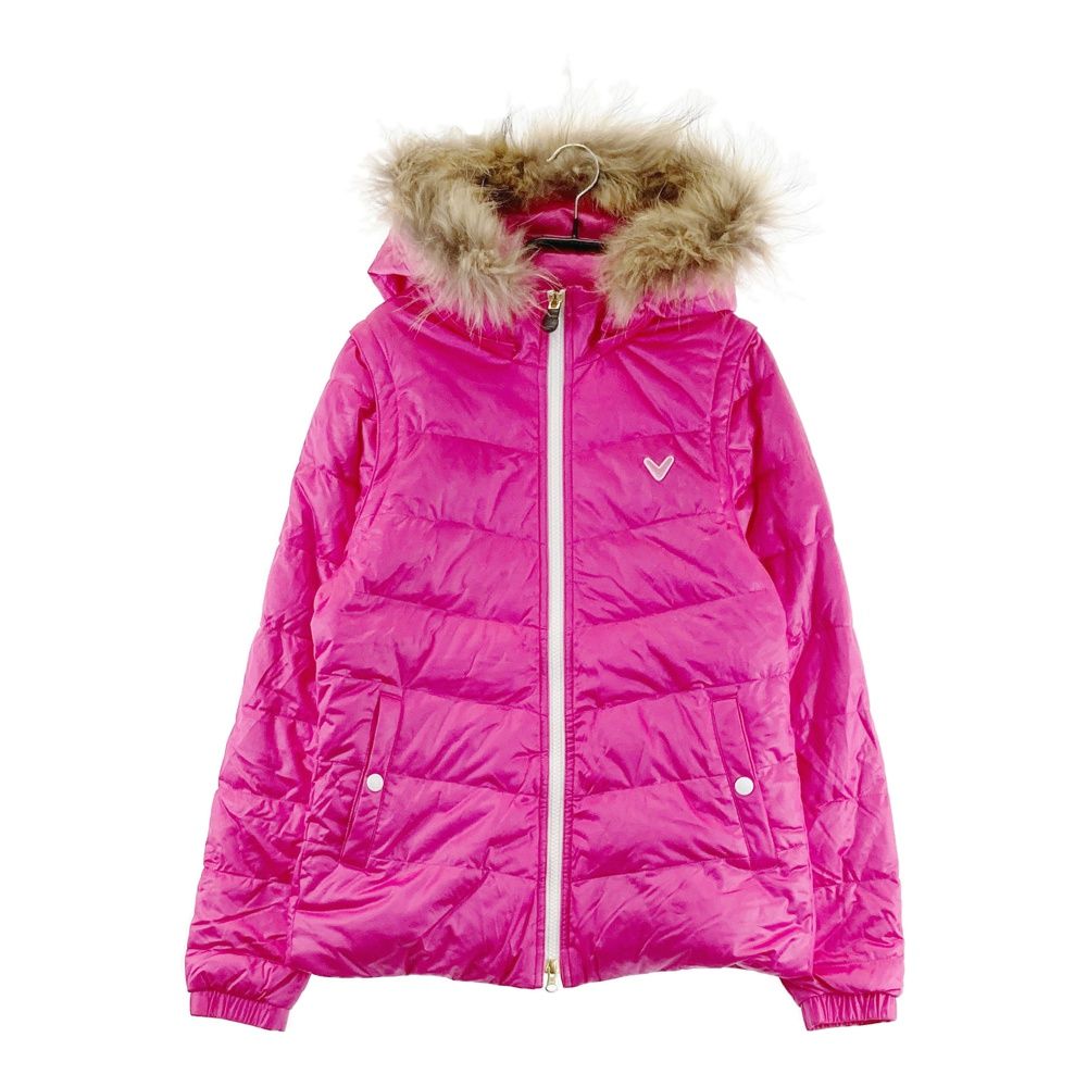 サイズ：M CALLAWAY キャロウェイ 4WAY ダウンジャケット ファー