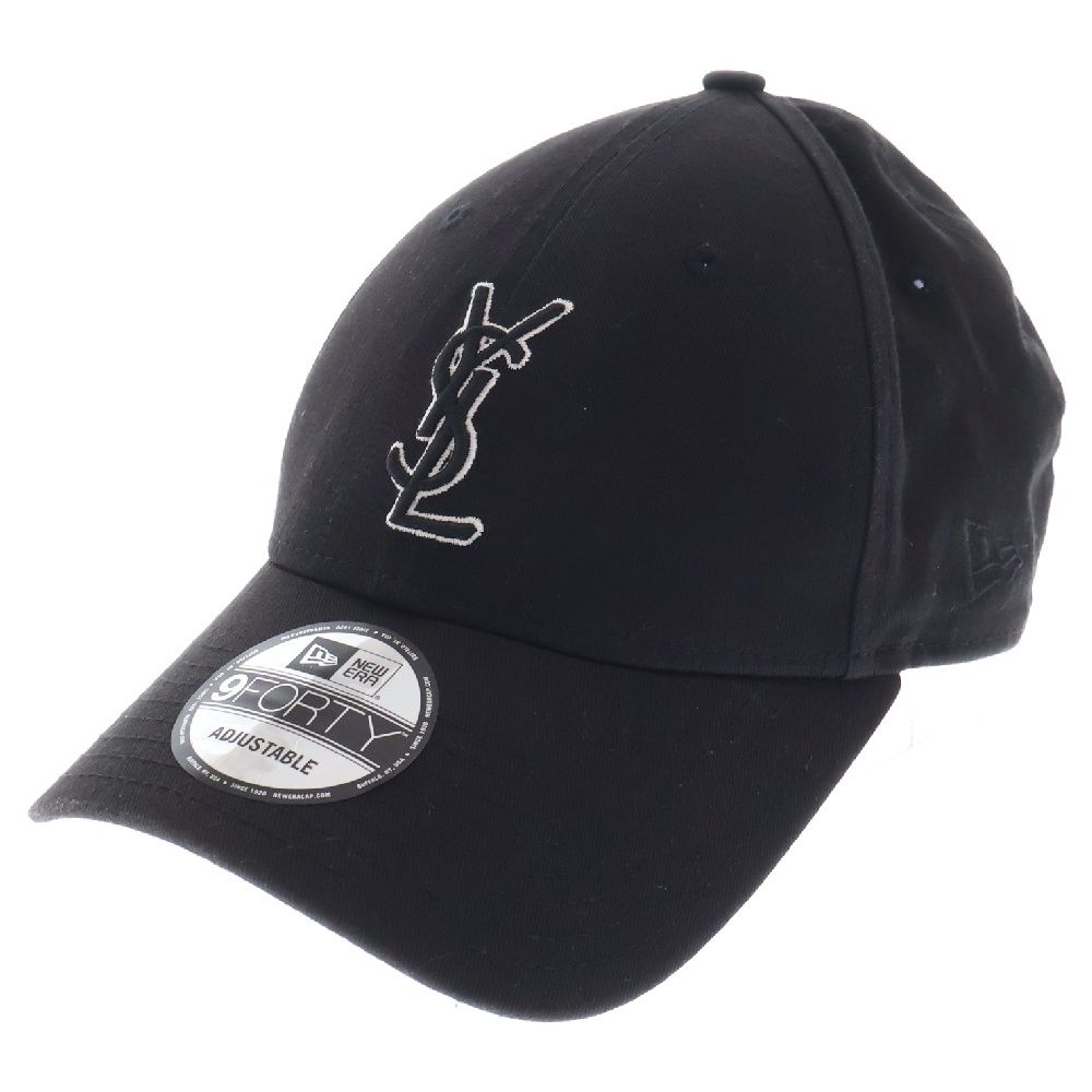 （美品）サンローランパリ　ロゴキャップ　ブラック サンローランパリ ロゴ キャップ 57 コットン ブラック 690929