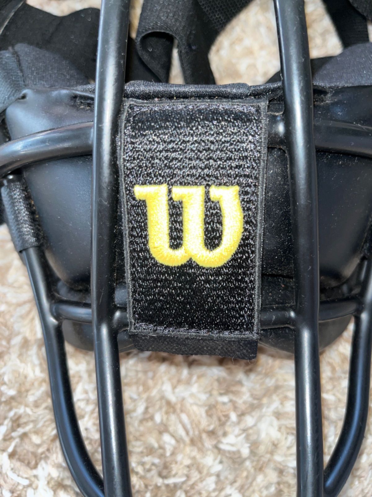 wilson - Wilson ウィルソン　A3008 審判　マスク　防具　キャッチャー　捕手　黒 wilson - ウイルソン Wilson 審判マスク チタンフレームの通販