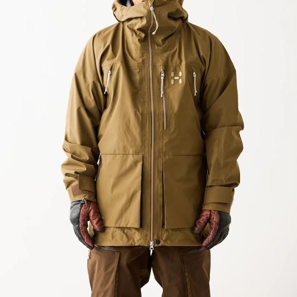【特典付き】HAGLOFS Vassi GTX II ジャケット メンズ ゴアテックス ジャケット スキー スノーボード 登山 アウトドア Teak Brown/Woodland Brown