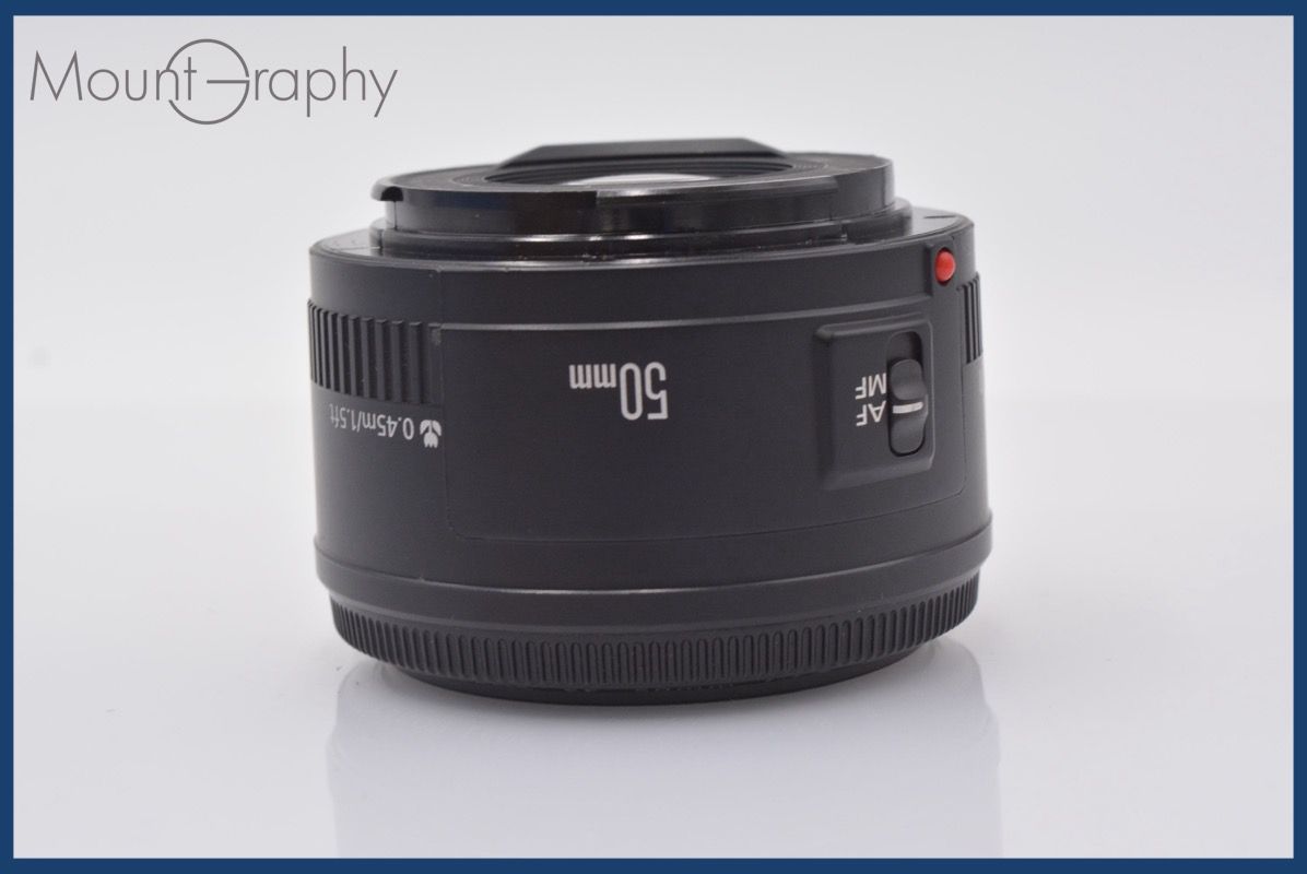 キヤノン Canon EF 50mm F1.8 II 前後キャップ-レンズフィルター付 完動 同梱可 am270