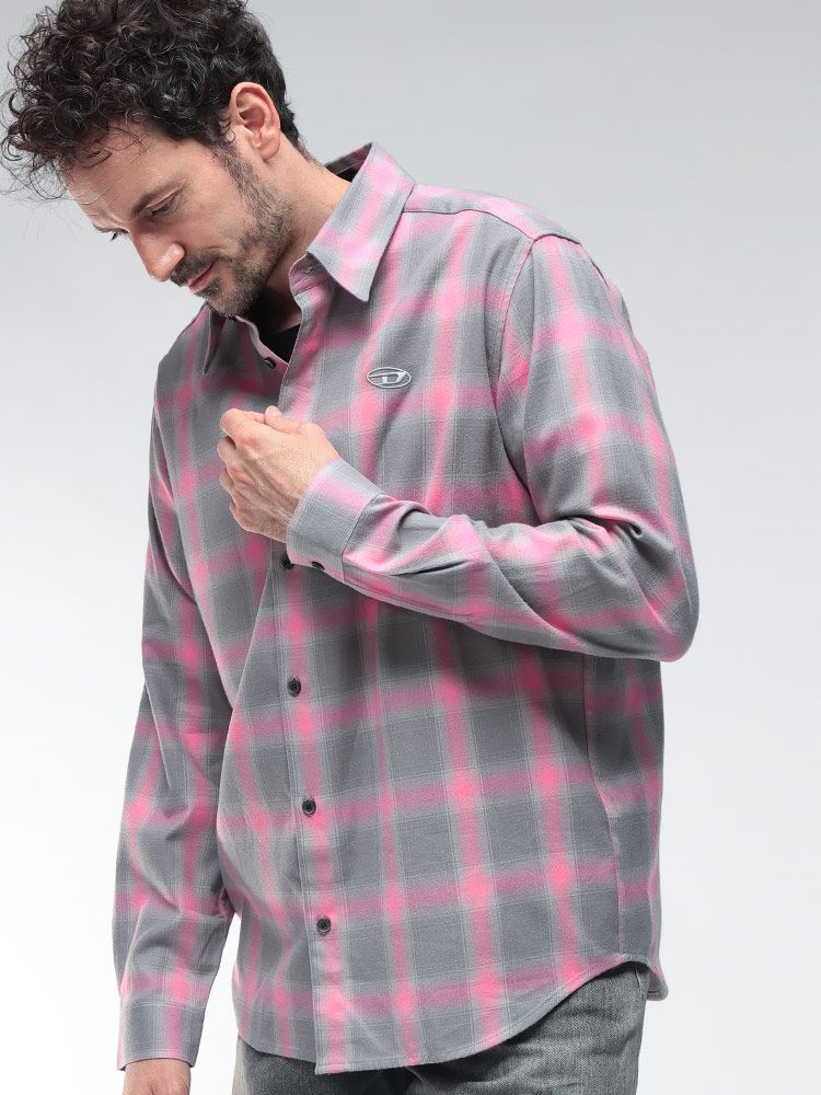 ディーゼル 長袖シャツ DIESEL チェック DIESEL チェック柄 ディーゼル 