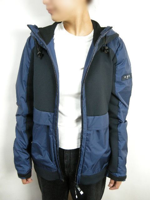 サイズ2■新品■タトラス BIONE 異素材切替ナイロンジャケット 紺 メンズ サイズ2 (M相当)□新品□TATRAS タトラス BIONE 異素材切替