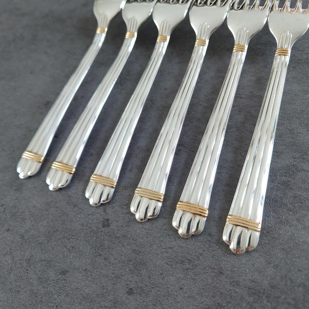 アリアゴールドリング デザートフォーク