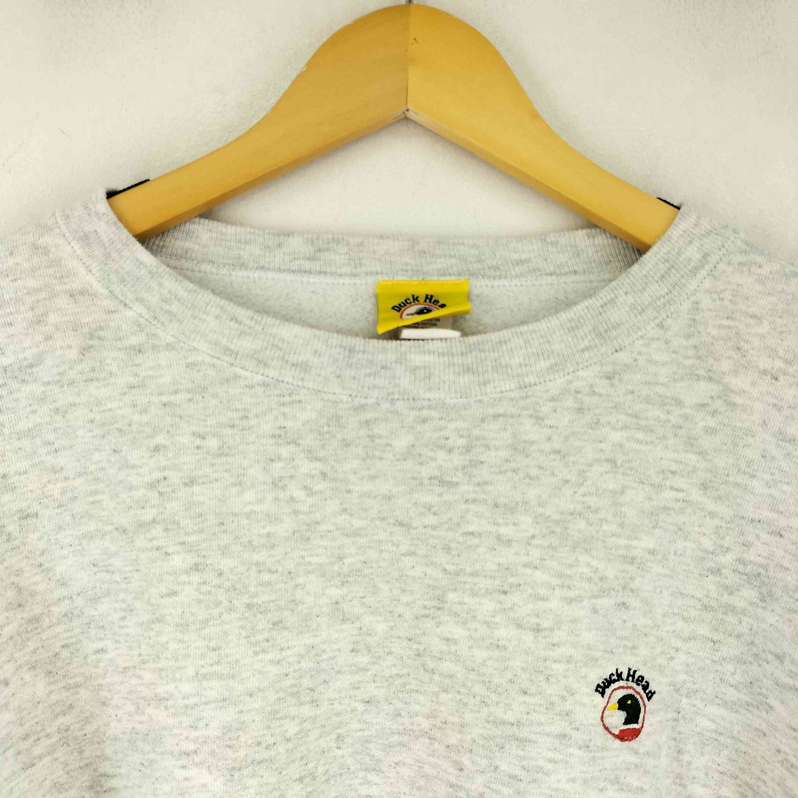 ダックヘッド Duck Head 90s USA製 霜降り 刺繍クルーネックスウェット 