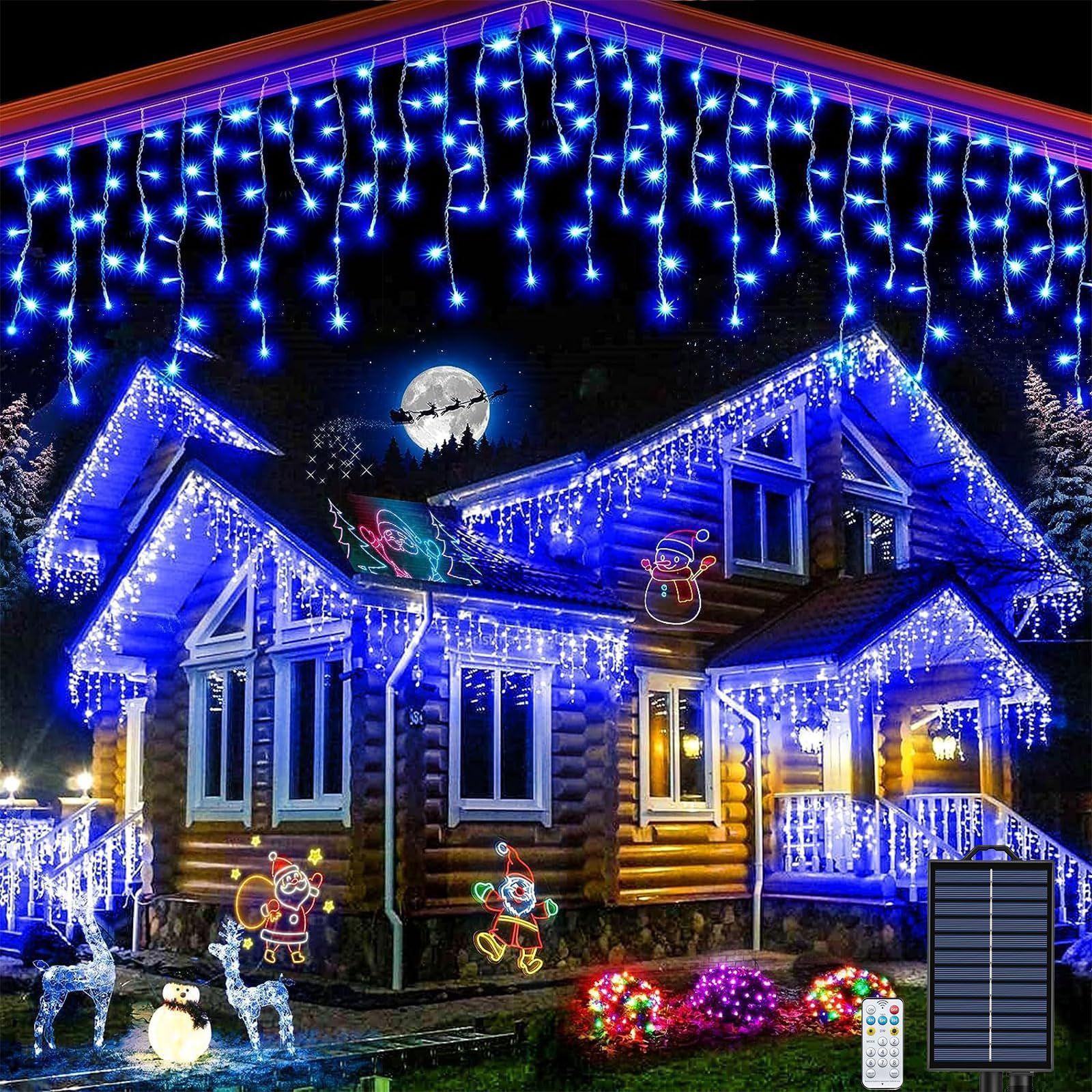 ブルーイルミネーション クリスマス ヘアゴム