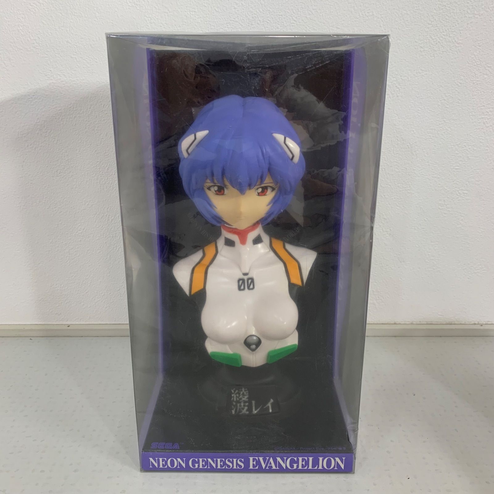 綾波レイ ソフビ プラグスーツ 胸像 あげたゆきを 塗装済完成品 胸像 