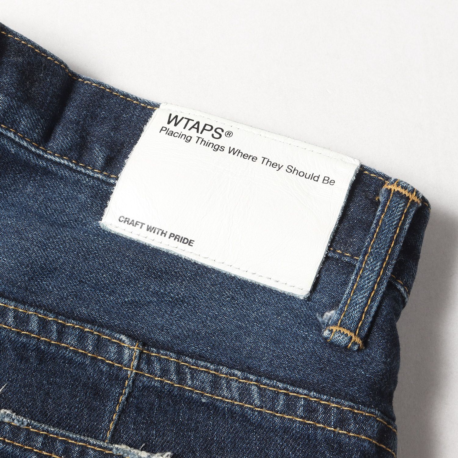 WTAPS ダメージ加工 ブルーデニム カスタム WTAPS ダブルタップス 
