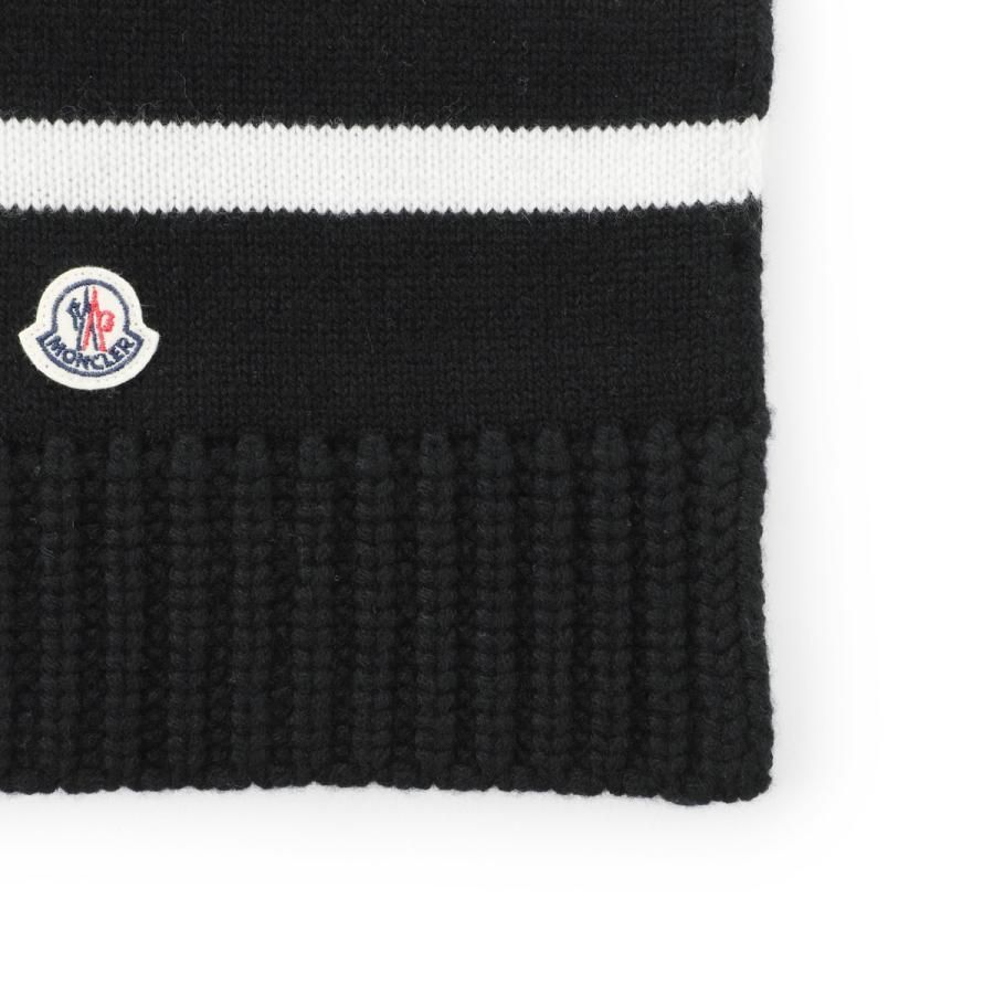 送料無料 155 MONCLER モンクレール 3C00012 M1127 ブラック マフラー カシミヤ混合 SCIARPA 155 MONCLER モンクレール 3C00012 M1127 ブラック マフラー カシミヤ