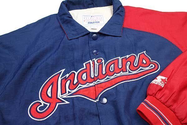 90s STARTERスターター MLB CLEVELAND Indians ツートン