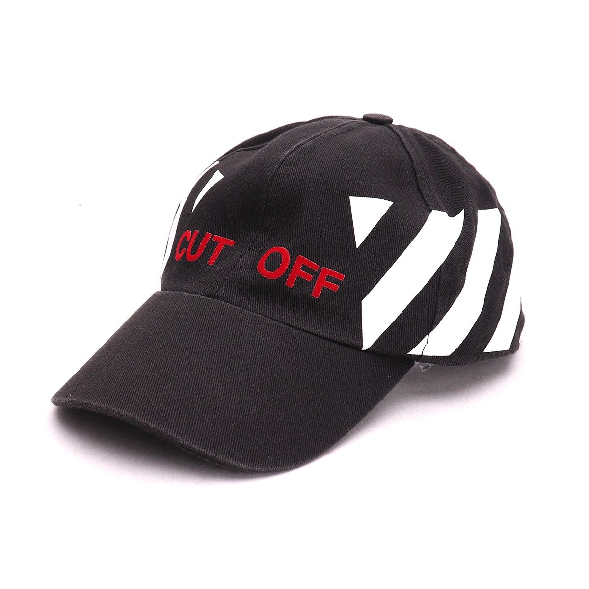 OFF-WHITE CUT OFF CAP ブラック - メルカリ