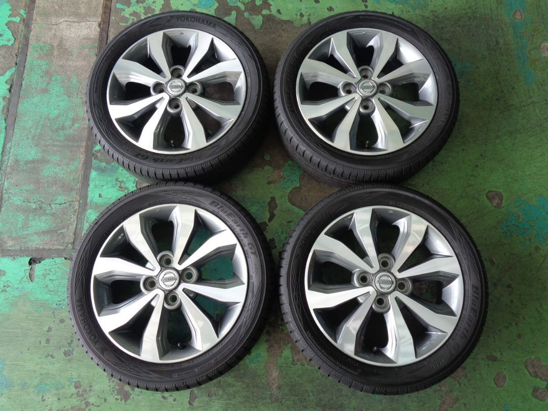 4.5J-15インチ 4H100 +46 日産 デイズ 純正 165/55R15 ブルーアースGT 