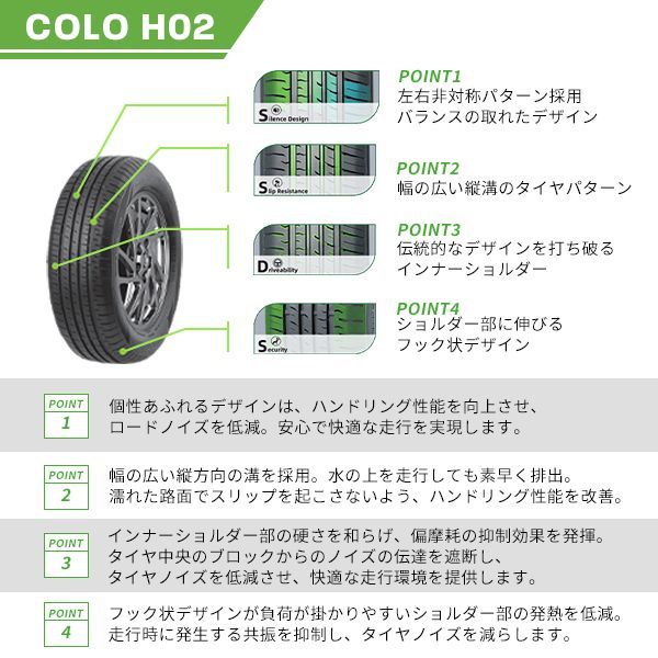 4本セット 185/70R14 2024年製造 新品サマータイヤ GRENLANDER COLO H02 送料無料 185/70/14【即購入可】 -  メルカリ