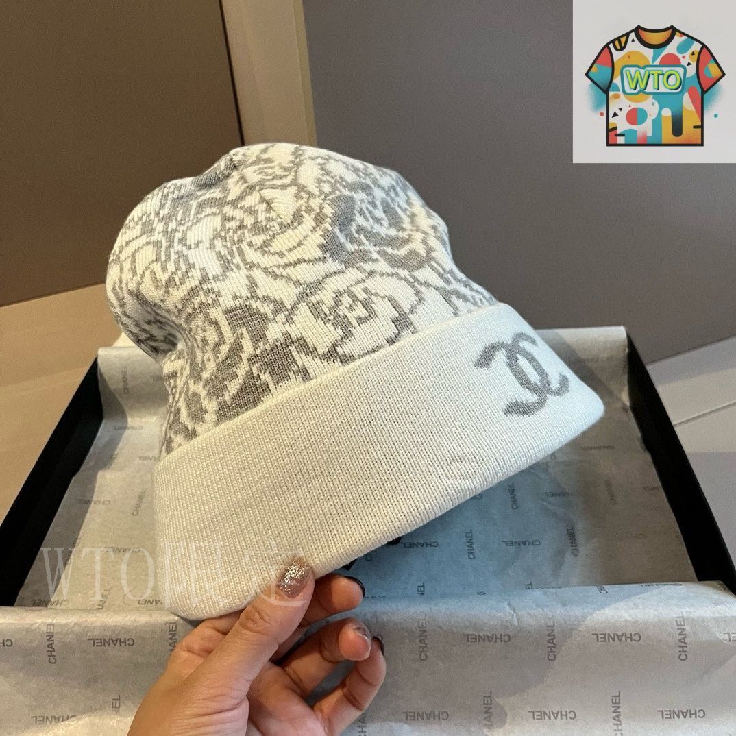 今日 Chanel ニットウールキャップ-3