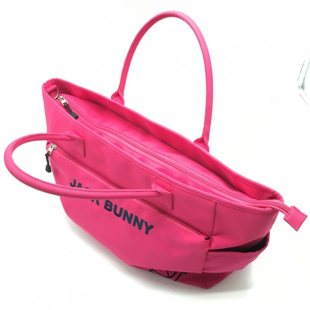 JACK BUNNY!! - ジャックバニー ロッカーバッグ ピンク×ネイビー トートバッグ 複数ポケット ゴルフ Jack Bunny ジャックバニー ロッカーバッグ ピンク×ネイビー トートバッグ