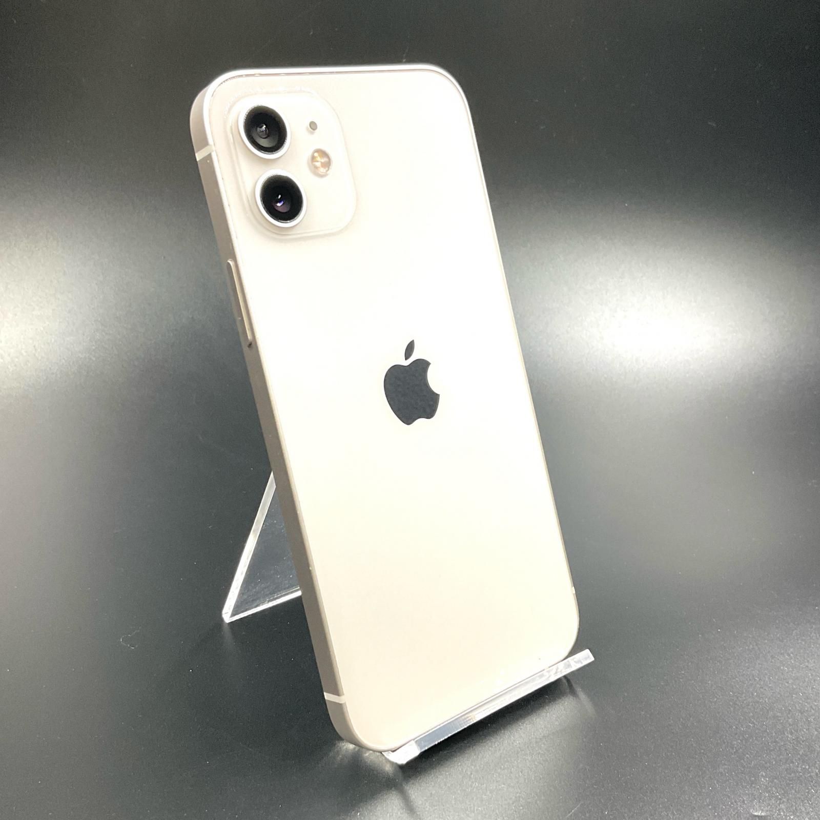 【全額返金保証】【最速発送】Apple iPhone 12 64GB ホワイト docomo 白ロム 78% 動作確認済