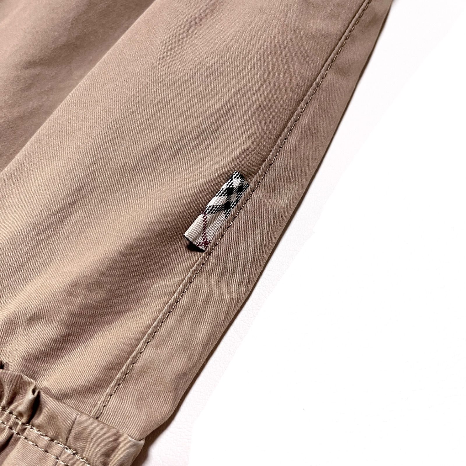 cg71 BURBERRY BLUE LABEL ノバチェック切り替えワンピース ギャザー