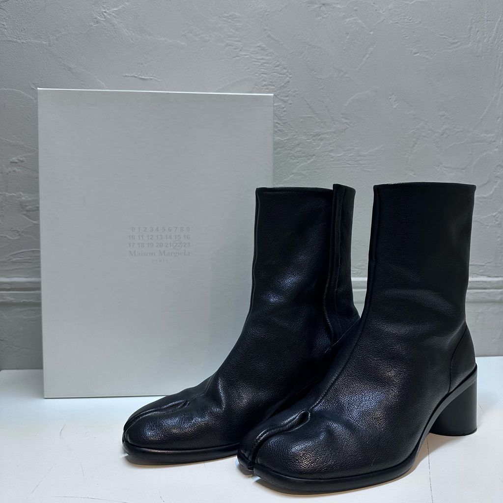 Maison Margiela メゾンマルジェラ Tabi Ancle Boots ヒールブーツ S57WU0132 ブラック size 41 代官山A10