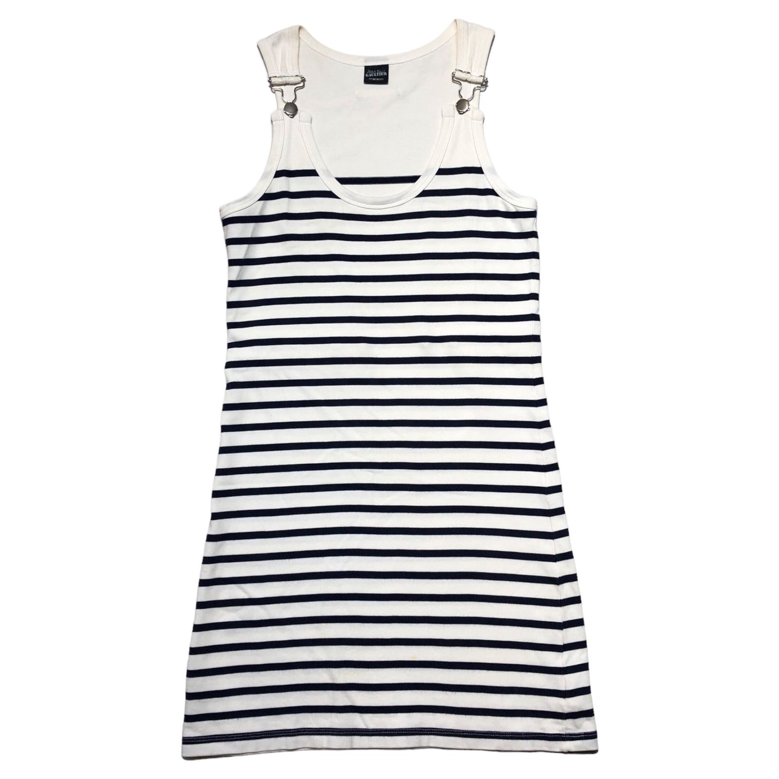 未使用級✨ジャンポールゴルチエ ビジュー 転写 まち針柄 ノースリーブ