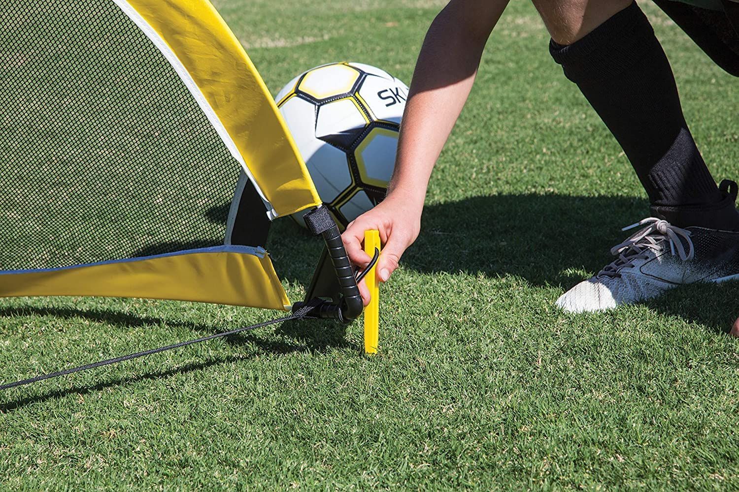 サッカーゴール スキルズSKLZ プレー ブラックイエローレッドグレー