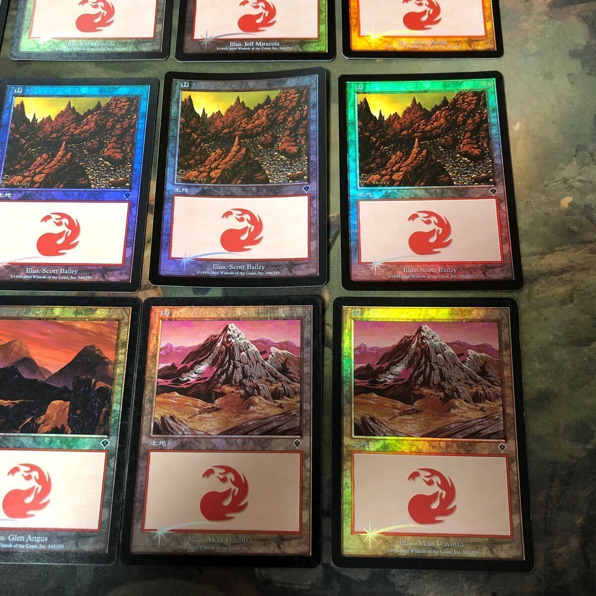 nvq23 3 INV Foil 山 Mounain インベイジョン 4種 コンプ セット 型番 