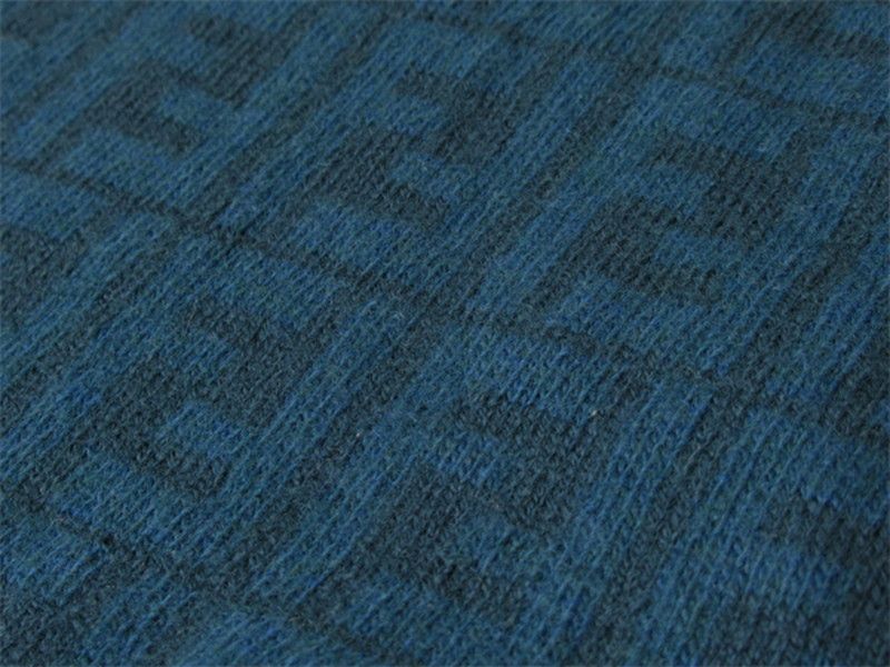 FENDI フェンディ　マフラー　青　ズッカ柄 フェンディ FENDI マフラー ズッカ ブルー グリーン レディース