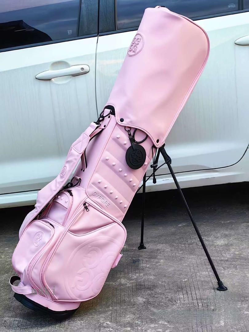 G/FORE ゴルフ スタンド式キャディバッグ ブラック/ピンク G/FORE ジーフォア キャディバッグ ゴルフスタンドバッグ ピンク・黒 2