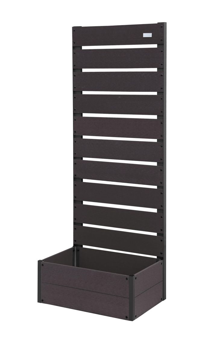 4営業日で発送 リビングアウト Living Out 人工木プランターフェンス 72ｘ150 ダークブラウン TAN-3019-72 DBR