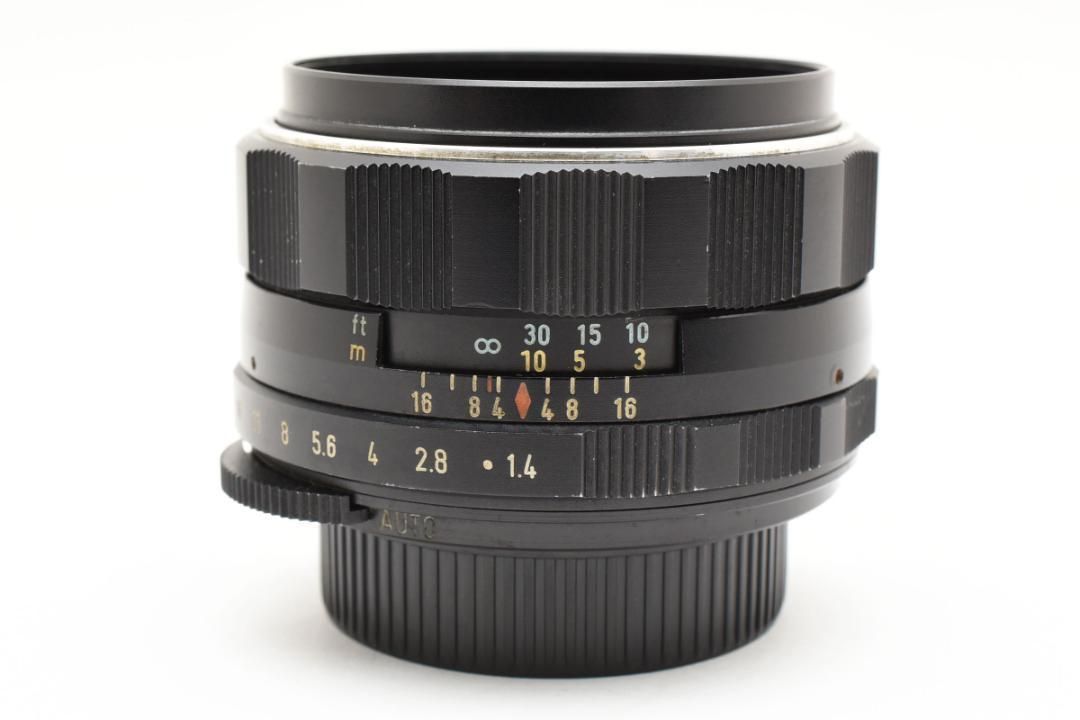 Super Takumar 50mm F1.4 黄変なし フード付 Y100 トップ Super
