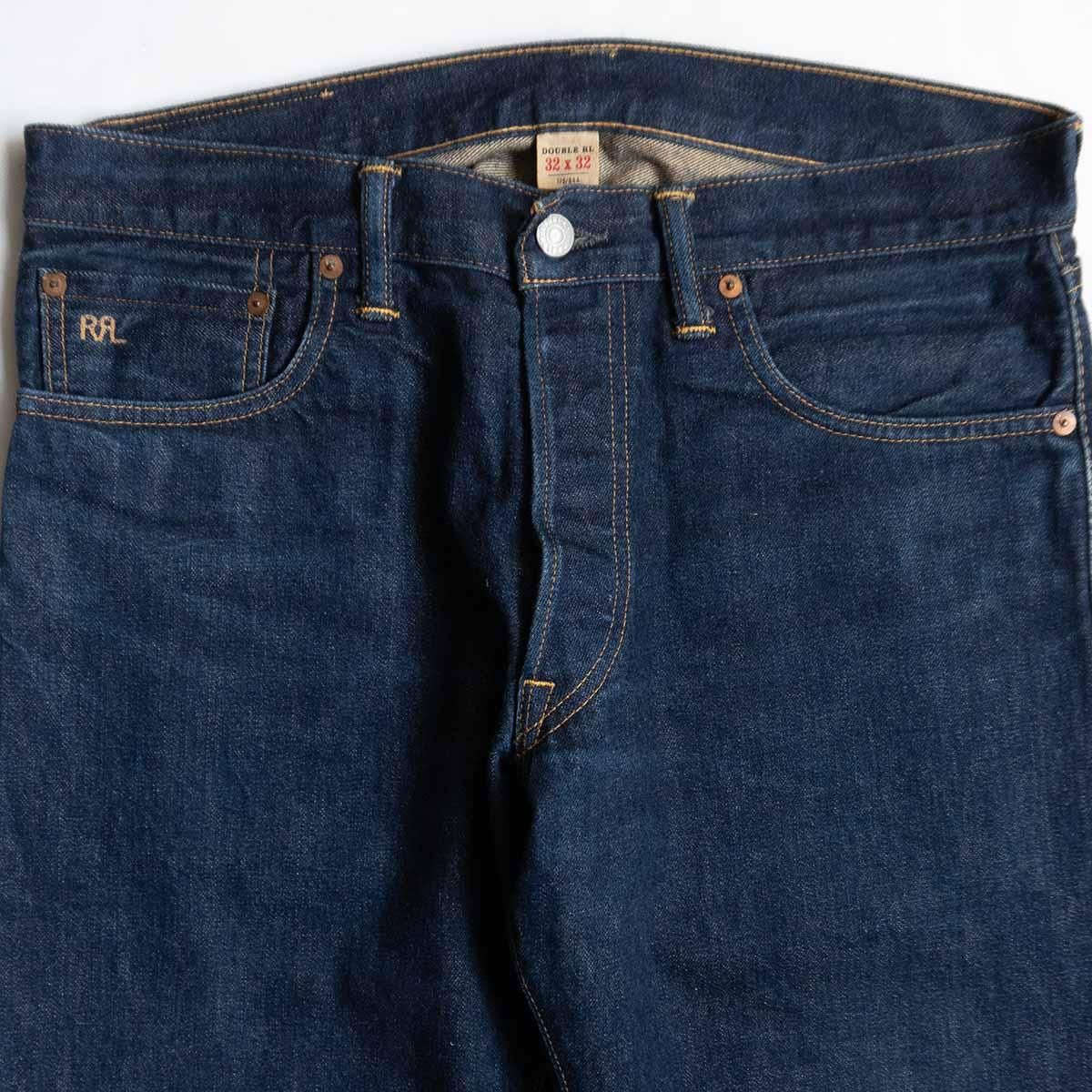 美品】RRL【ONCE WASH LOW STRAIGHT JEANS】32×32 ロー 美品】RRL【ONCE WASH LOW STRAIGHT JEANS】32×32 ロー