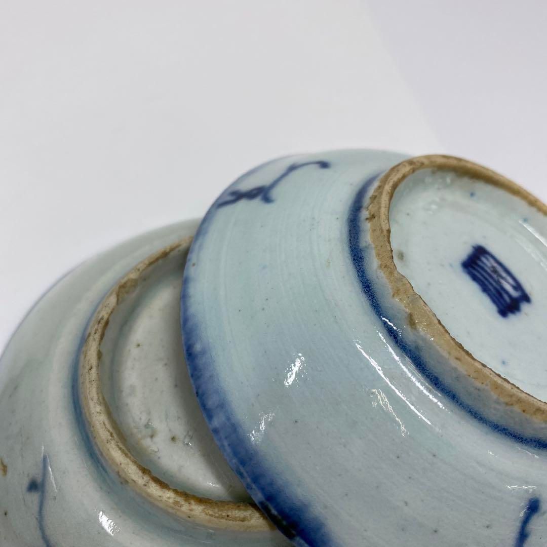 中国美術 新渡染付小皿18枚 東さ6-0829①