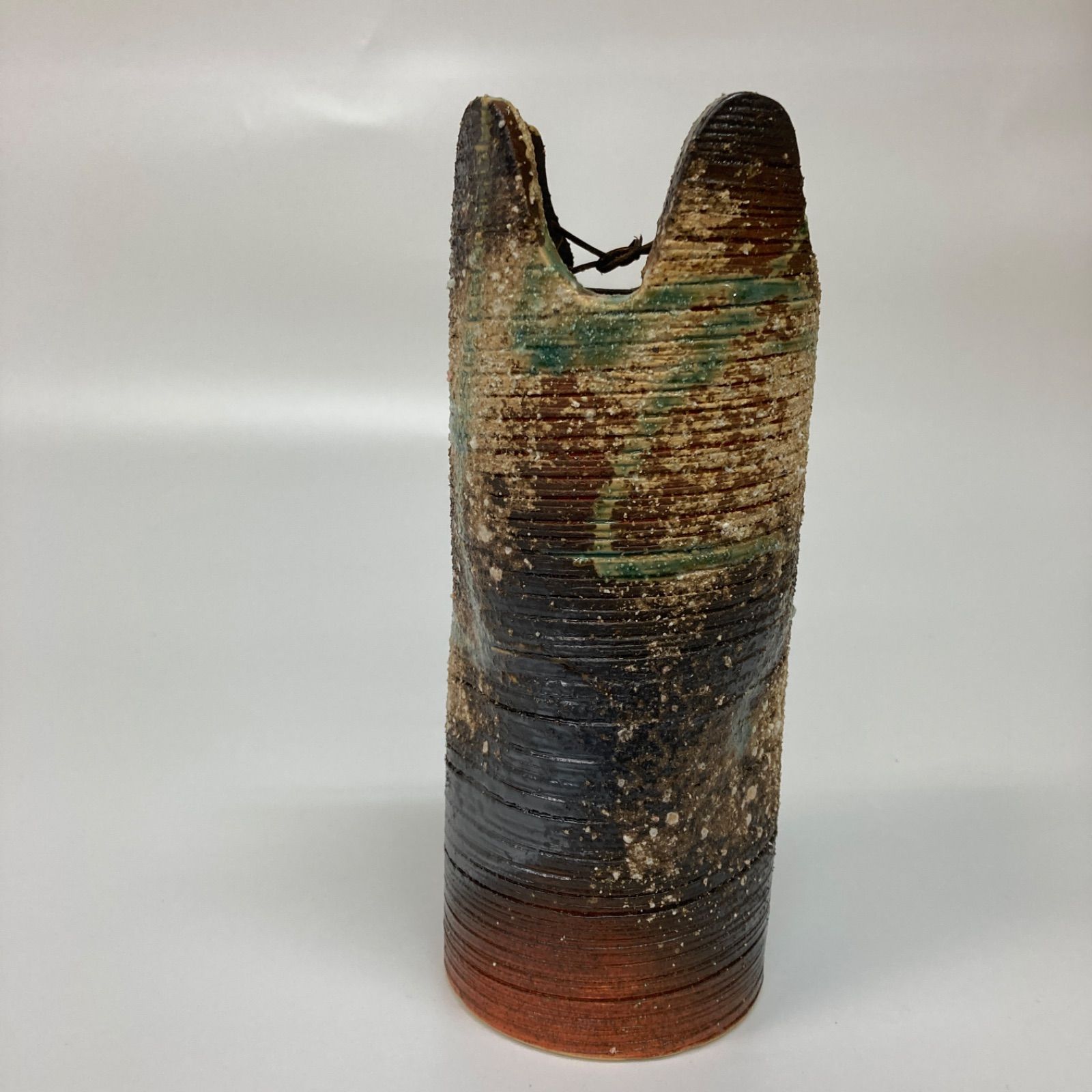 信楽焼 しがらき焼き 伝統工芸品 花瓶 陶器 伝統陶美 日本製【k895