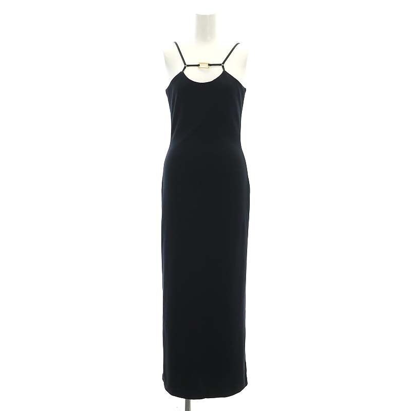 シュン SHUN fitted long dress ワンピース キャミワンピース ロング M 黒 ブラック |DF OS SH