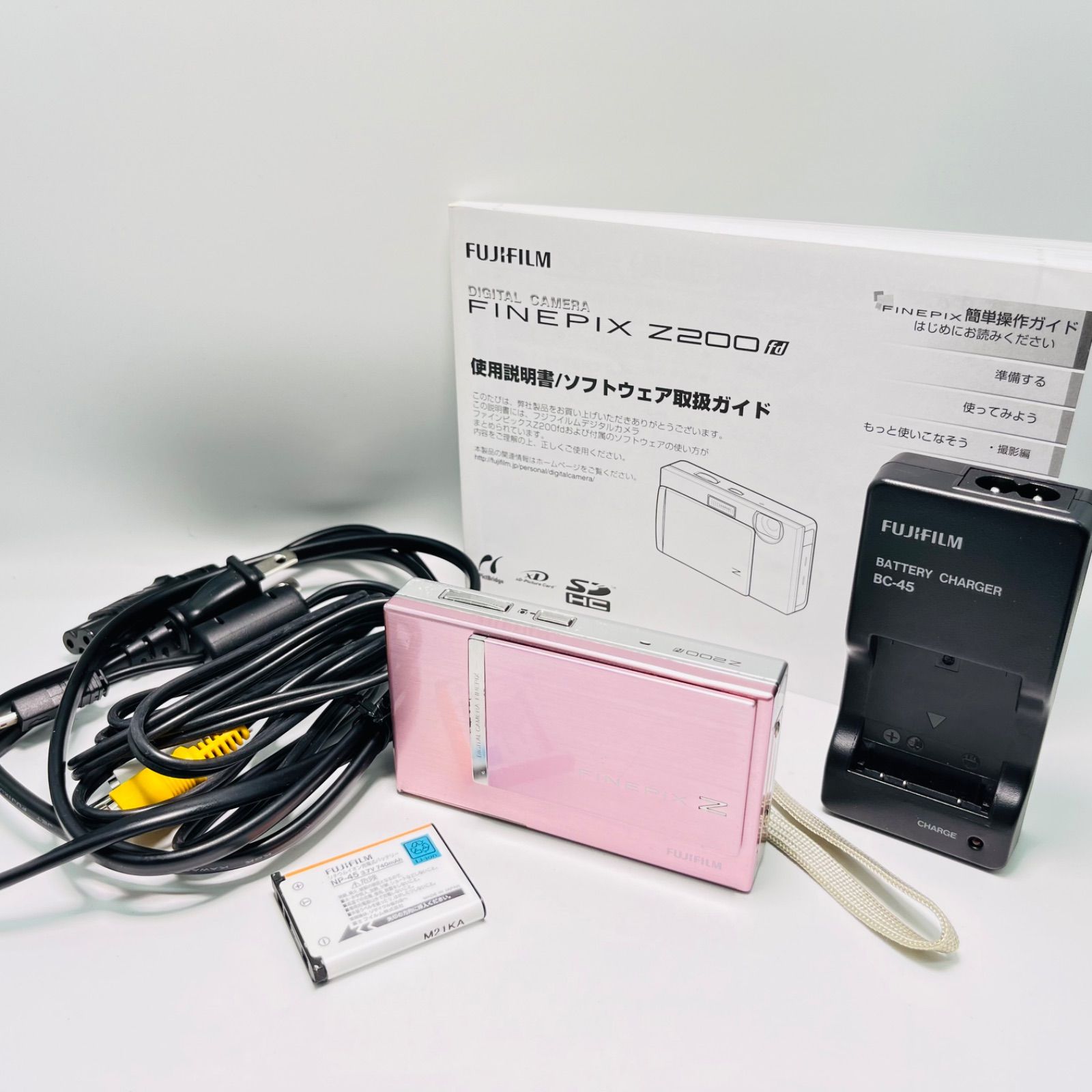 ☆快調動作品 ☆付属品多数 FUJIFILM FINEPIX Z200 fd ピンク 富士 