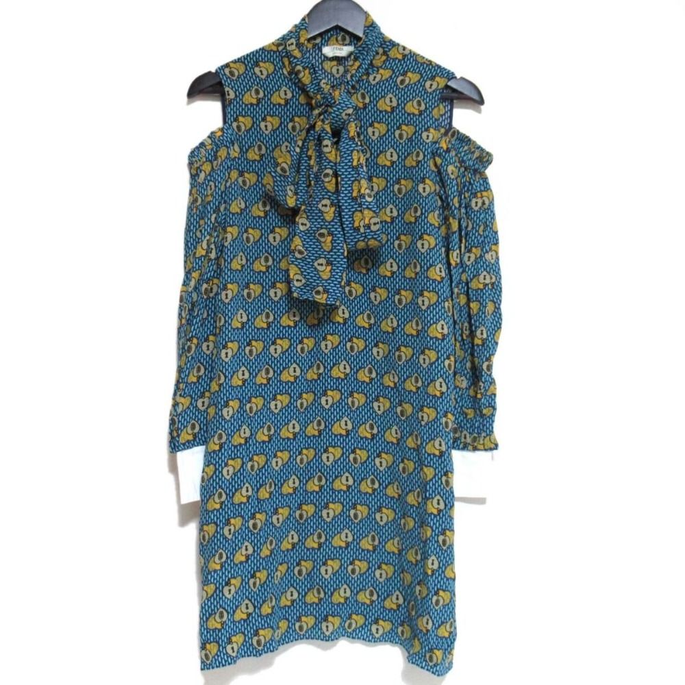 古着 FENDI 膝丈ワンピース 古着 FENDI フェンディ イタリア製