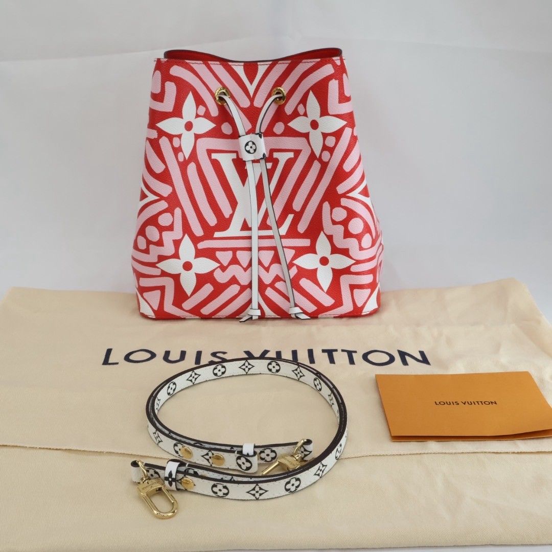 LOUIS VUITTON ネオノエ グラフィティ 2way ショルダー ハンドバッグ レッド ゴールド金具 キャンバス RFID DECORATOM_COM_BR