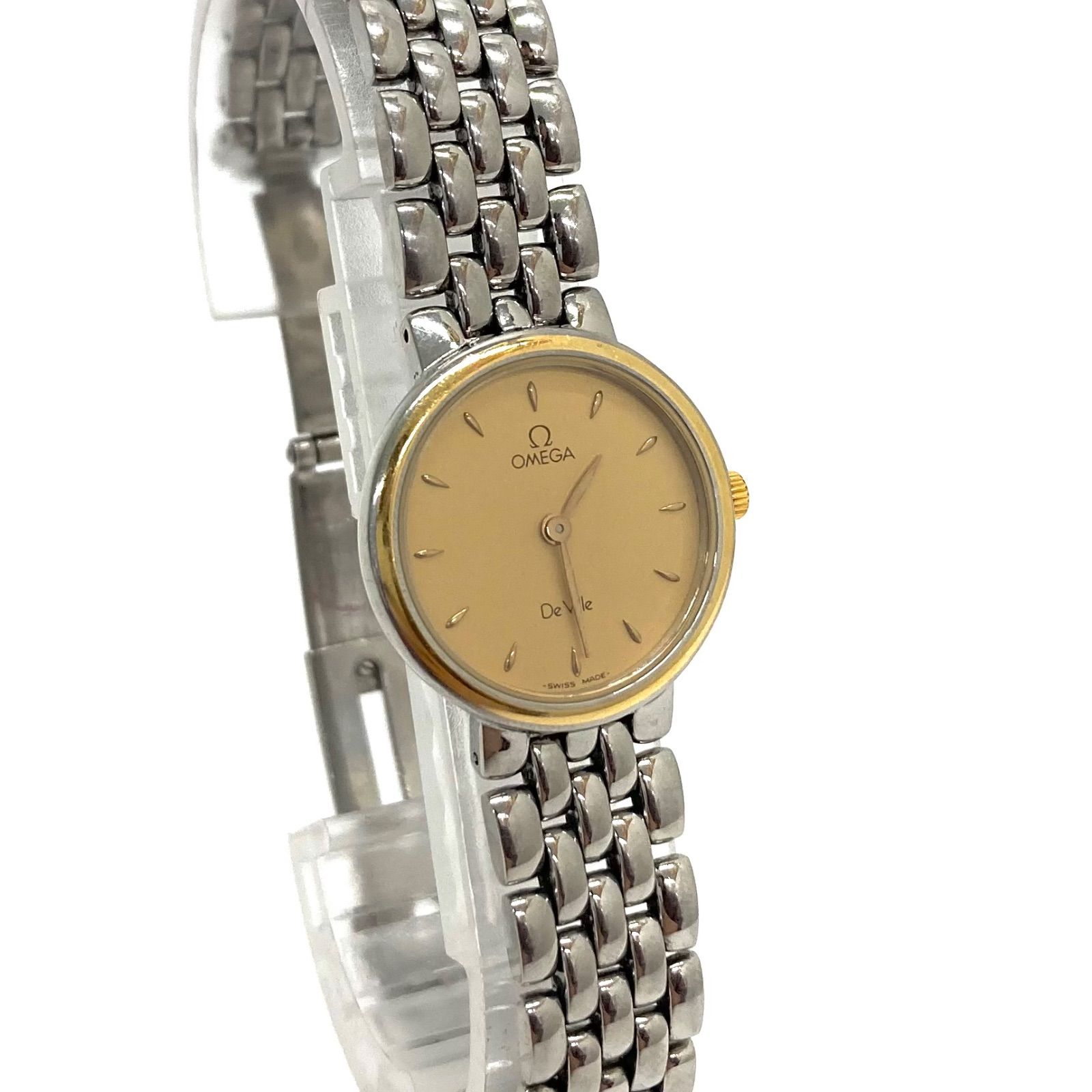 OMEGA　デビル　レディース　ゴールド＆シルバー OMEGA オメガ デビル デヴィル シンボル レディースウォッチ シルバー