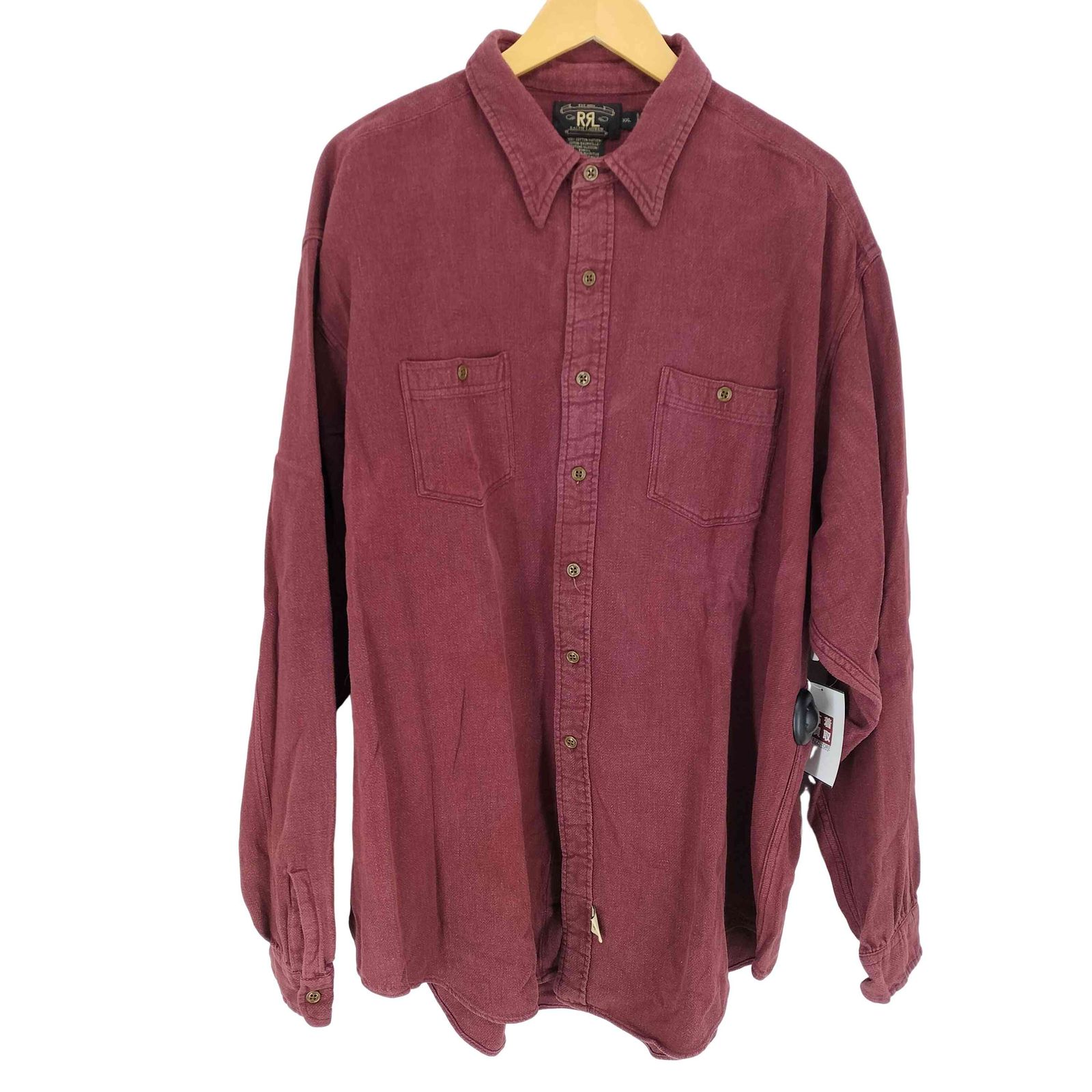 ダブルアールエルラルフローレン RRL RALPH LAUREN 90S 三ツ星タグ コットンワークシャツ メンズ  XXL